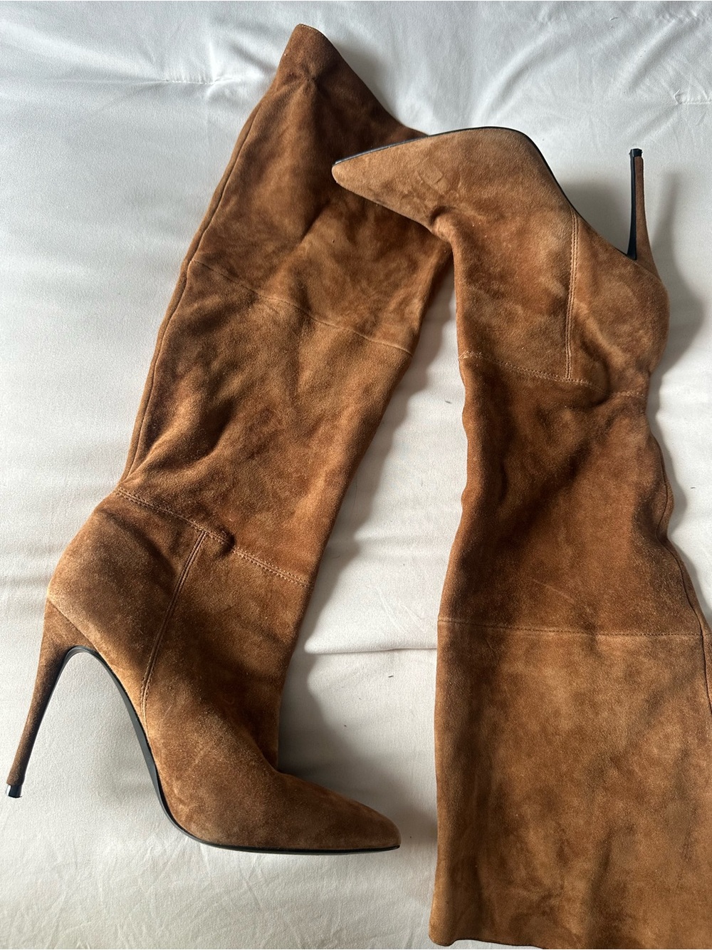 Steve Madden Brown Suede Over-the-Knee Stiletto Boots